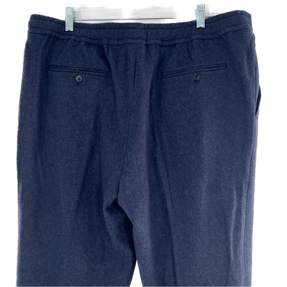 Gutteridge Men's Pure Wool Drawstring Trousers Navy Size IT 54 (US 38) NWT - Picture 9 of 14